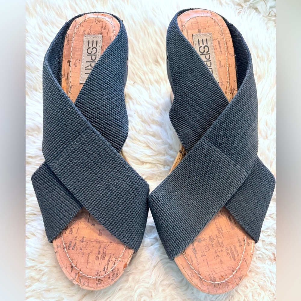 Esprit Cork Wedges size 6.5